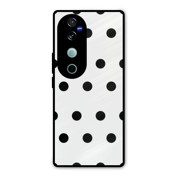Royal Polka Dots Metal Back Case for Vivo V40 Pro