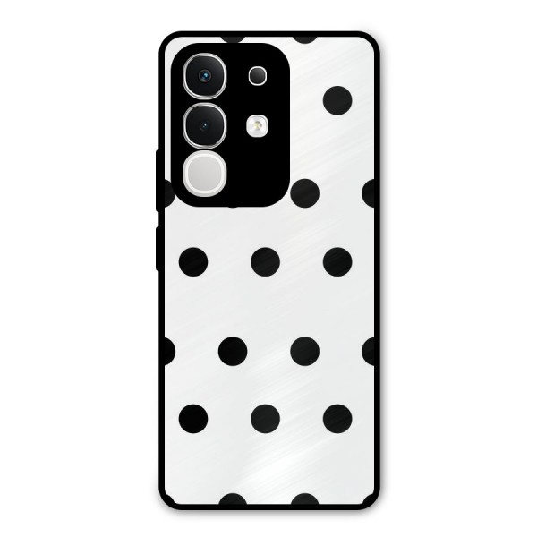 Royal Polka Dots Metal Back Case for iQOO Z10x