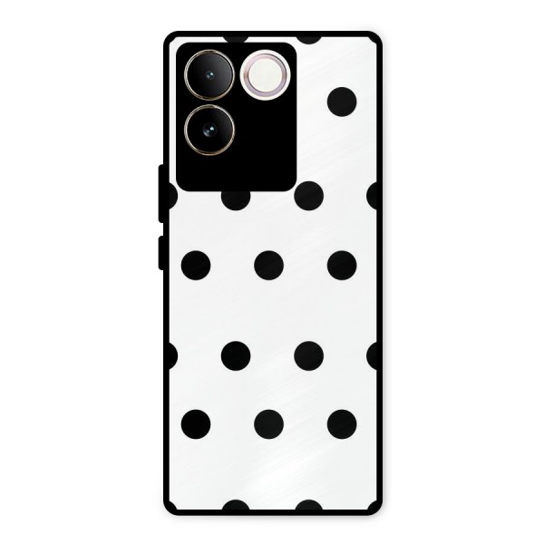 Royal Polka Dots Metal Back Case for iQOO Z7 Pro