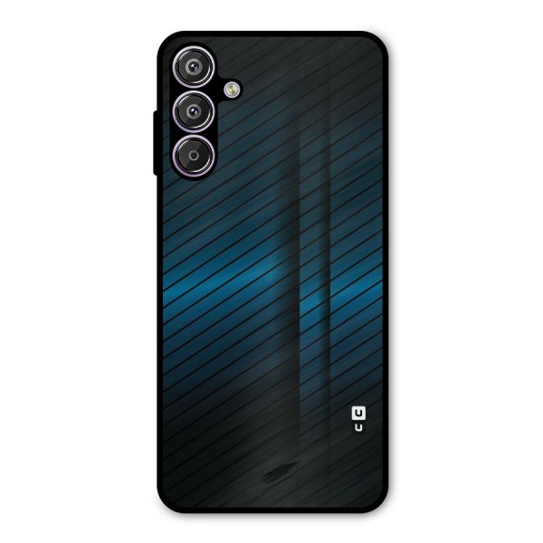 Royal Shade Blue Metal Back Case for Galaxy F15