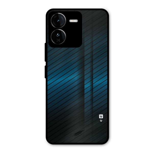 Royal Shade Blue Metal Back Case for iQOO Z9