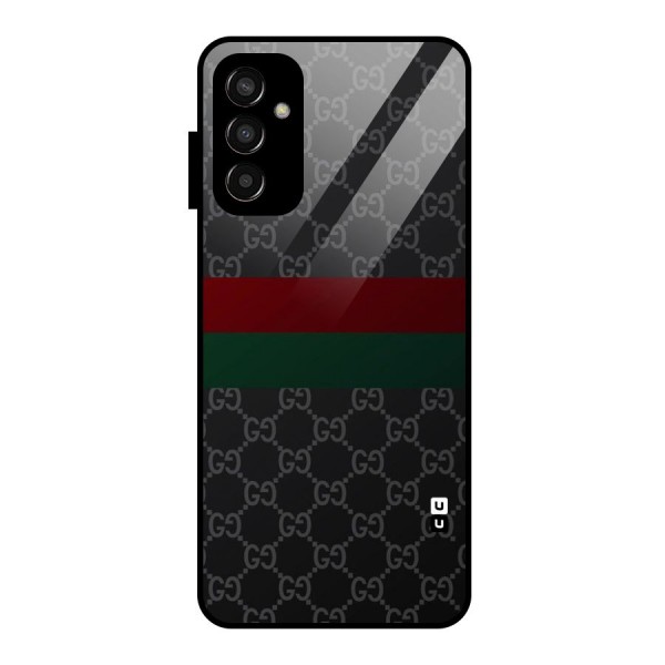 Royal Stripes Design Glass Back Case for Galaxy F13