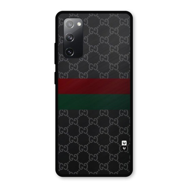 Royal Stripes Design Metal Back Case for Galaxy S20 FE