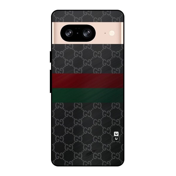 Royal Stripes Design Metal Back Case for Google Pixel 8