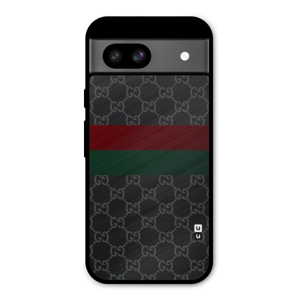 Royal Stripes Design Metal Back Case for Google Pixel 8a