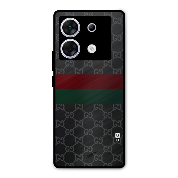Royal Stripes Design Metal Back Case for Infinix Zero 30 5G