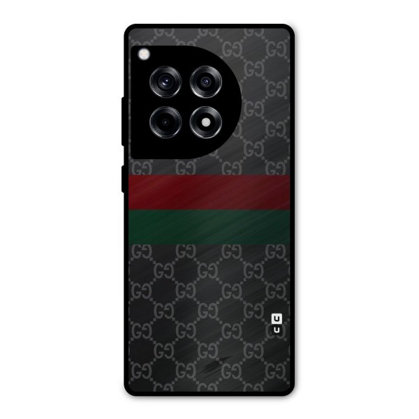Royal Stripes Design Metal Back Case for OnePlus 12R