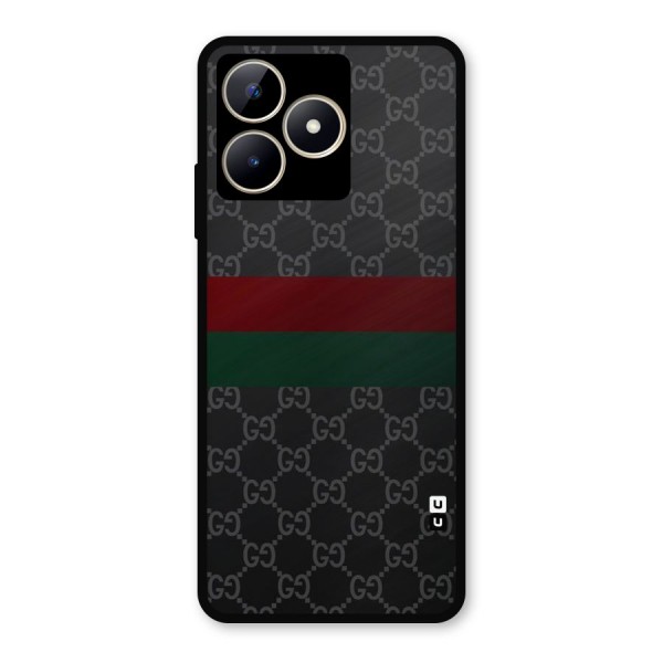 Royal Stripes Design Metal Back Case for Realme C53