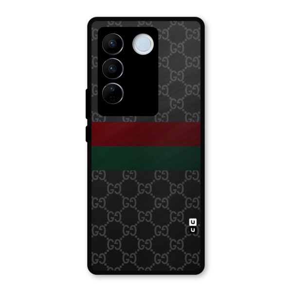 Royal Stripes Design Metal Back Case for Vivo V27