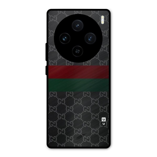 Royal Stripes Design Metal Back Case for Vivo X100