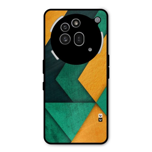 Rugged Abstract Stripes Metal Back Case for Nothing Phone 3a Pro