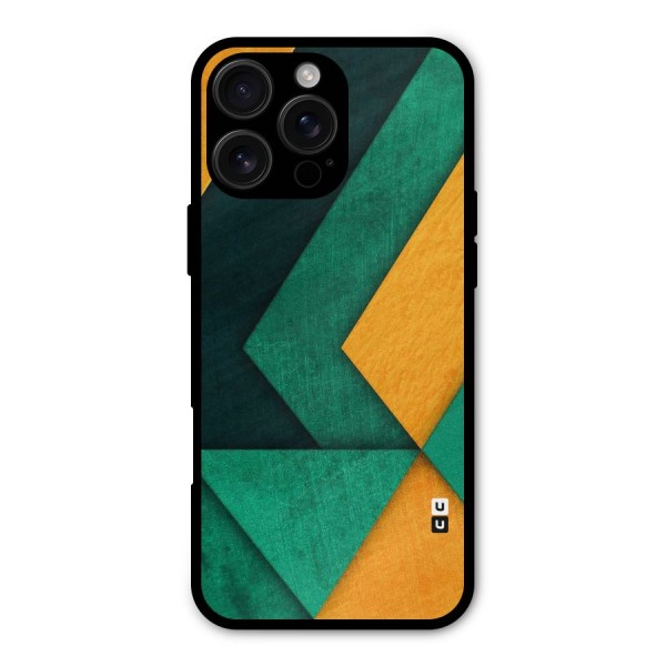 Rugged Abstract Stripes Metal Back Case for iPhone 16 Pro Max