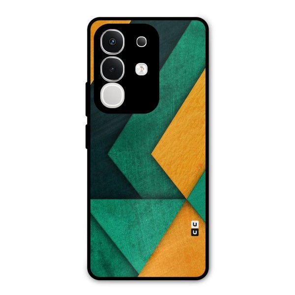 Rugged Abstract Stripes Metal Back Case for iQOO Z10x
