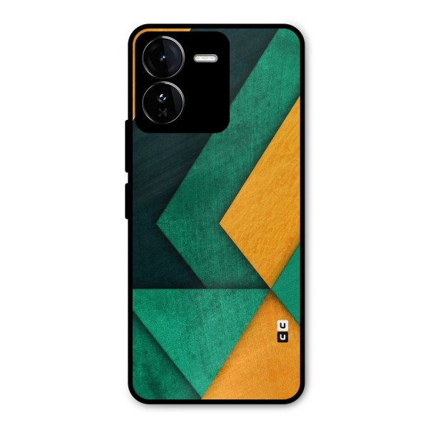 Rugged Abstract Stripes Metal Back Case for iQOO Z9