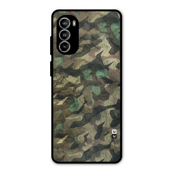 Rugged Army Metal Back Case for Moto G82
