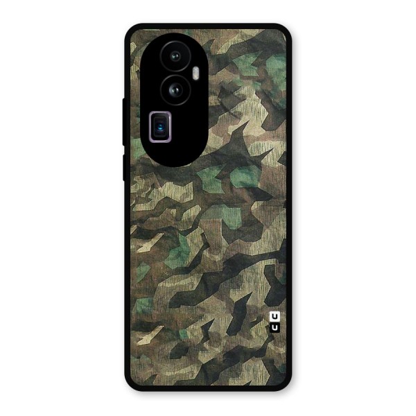 Rugged Army Metal Back Case for Oppo Reno10 Pro Plus