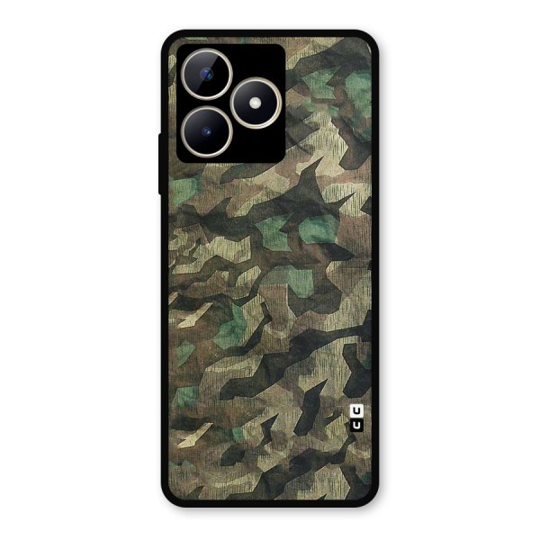 Rugged Army Metal Back Case for Realme C53