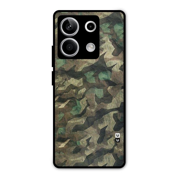 Rugged Army Metal Back Case for Redmi Note 13 5G