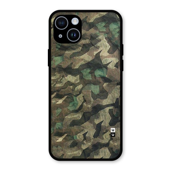 Rugged Army Metal Back Case for iPhone 14