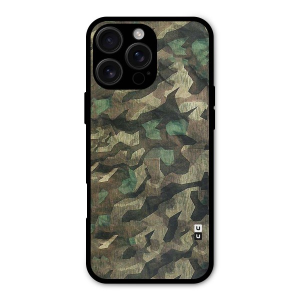 Rugged Army Metal Back Case for iPhone 16 Pro Max