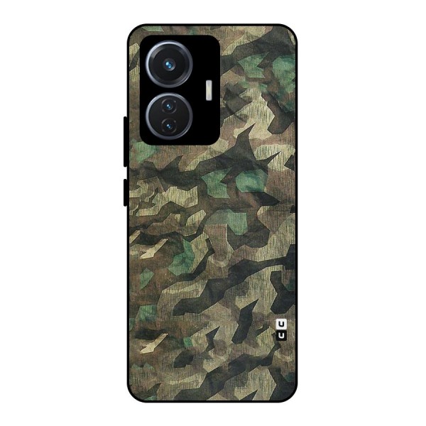 Rugged Army Metal Back Case for iQOO Z6 44W