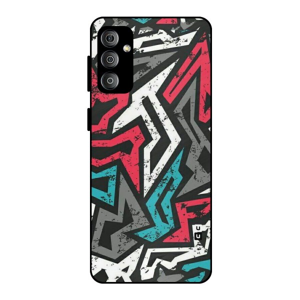 Rugged Strike Abstract Metal Back Case for Galaxy F23