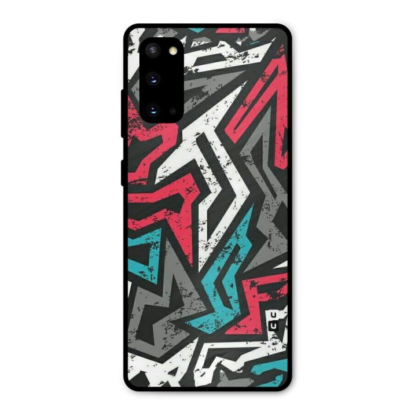 Rugged Strike Abstract Metal Back Case for Galaxy S20
