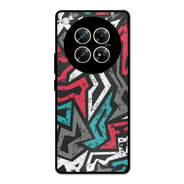 Rugged Strike Abstract Metal Back Case for Infinix Zero 40 5G