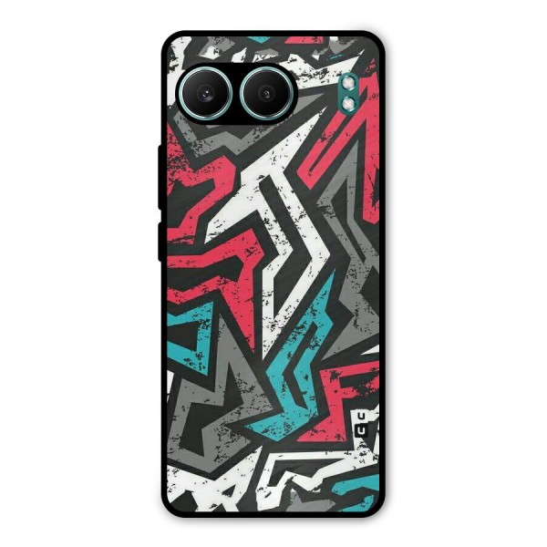 Rugged Strike Abstract Metal Back Case for OnePlus Nord 4