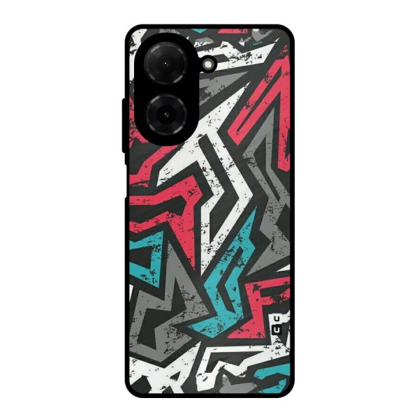 Rugged Strike Abstract Metal Back Case for Redmi A5 4G