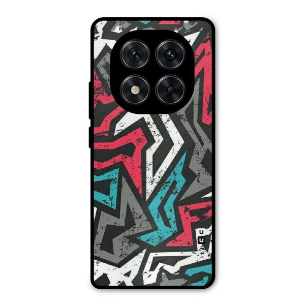 Rugged Strike Abstract Metal Back Case for Redmi Note 14 Pro 5G