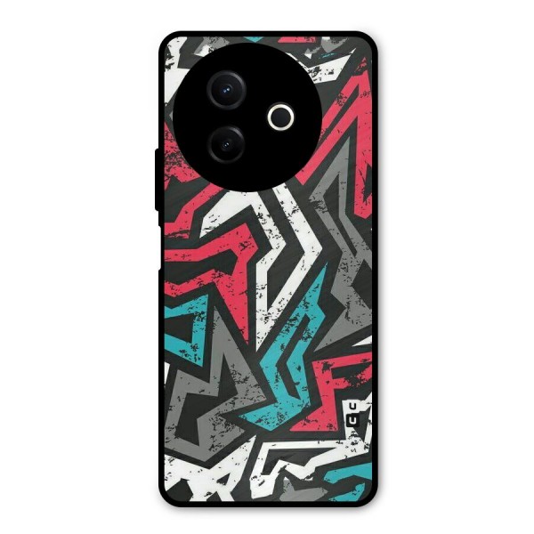 Rugged Strike Abstract Metal Back Case for Vivo Y39