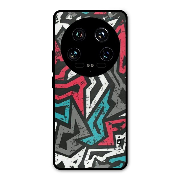 Rugged Strike Abstract Metal Back Case for Xiaomi 14 Ultra