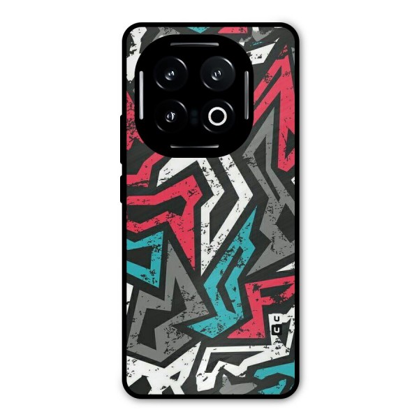 Rugged Strike Abstract Metal Back Case for iQOO 13