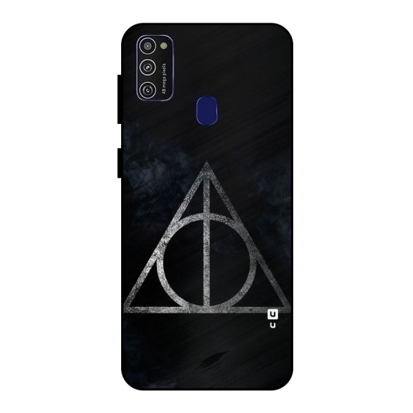 Rugged Triangle Design Metal Back Case for Galaxy M21