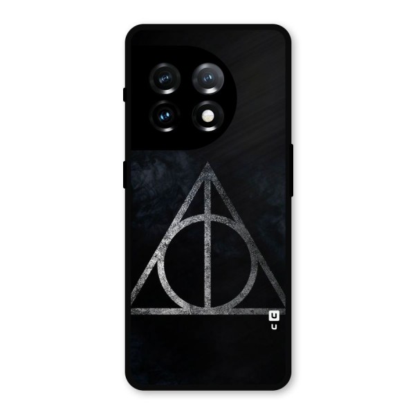 Rugged Triangle Design Metal Back Case for OnePlus 11