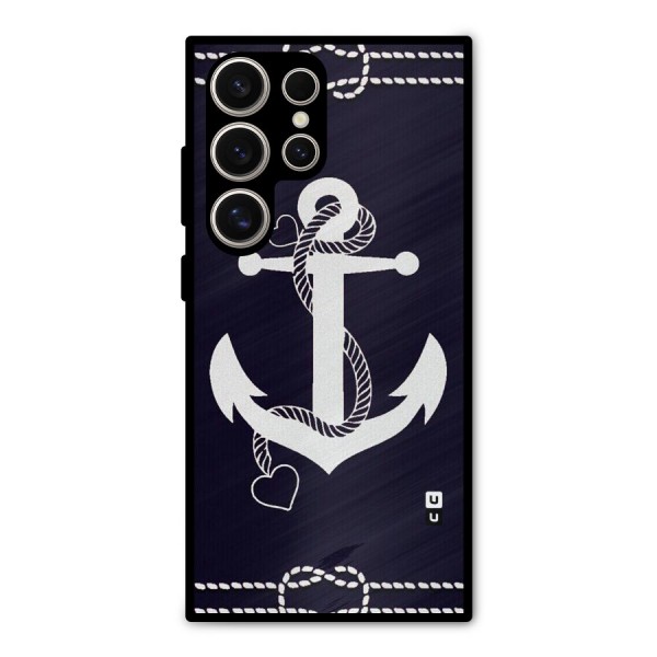 Sail Anchor Metal Back Case for Galaxy S24 Ultra