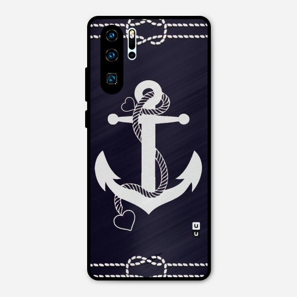 Sail Anchor Metal Back Case for Huawei P30 Pro