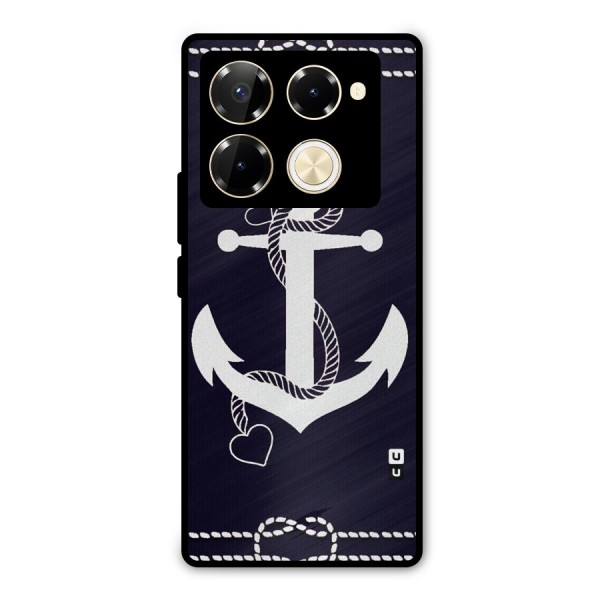 Sail Anchor Metal Back Case for Infinix Note 40 Pro Plus