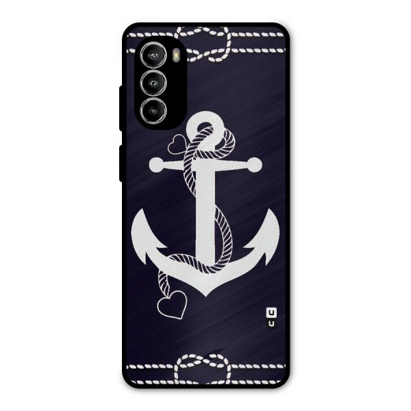 Sail Anchor Metal Back Case for Moto G52