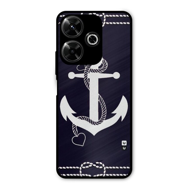 Sail Anchor Metal Back Case for Poco M6 Plus