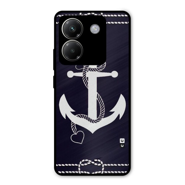 Sail Anchor Metal Back Case for Poco M7 Pro 5G
