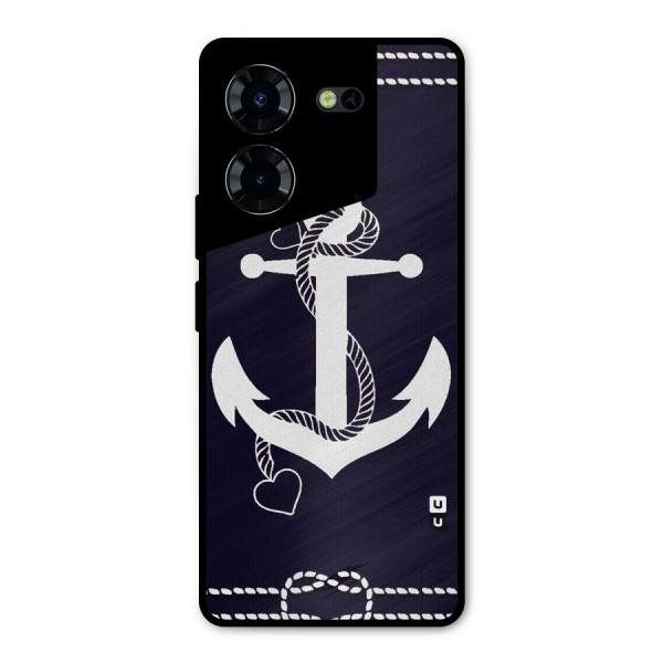 Sail Anchor Metal Back Case for Tecno Pova 5 Pro 5G