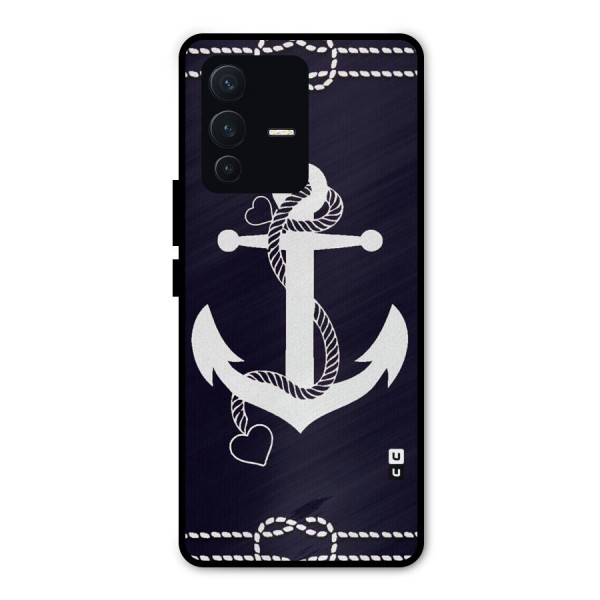 Sail Anchor Metal Back Case for Vivo V23 Pro