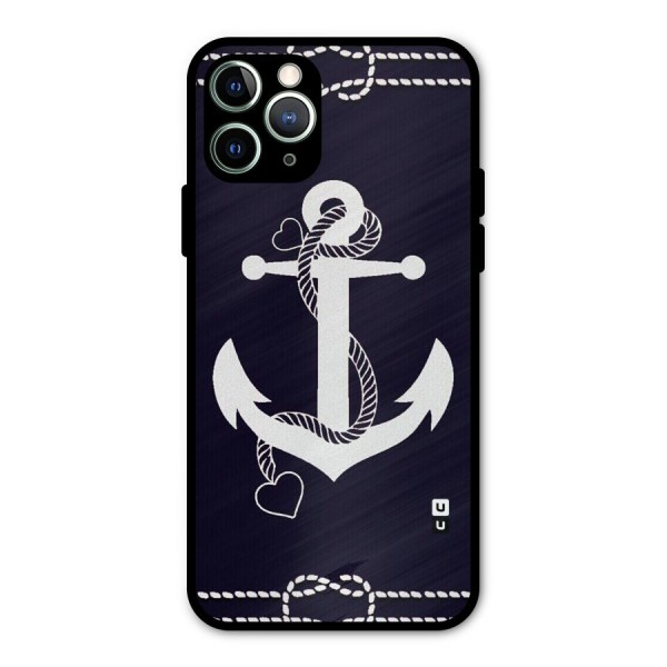 Sail Anchor Metal Back Case for iPhone 11 Pro Max