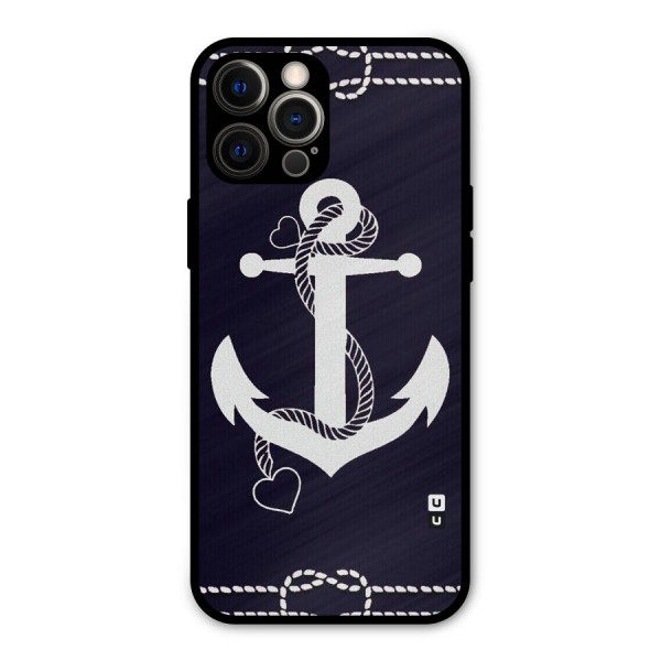 Sail Anchor Metal Back Case for iPhone 12 Pro Max