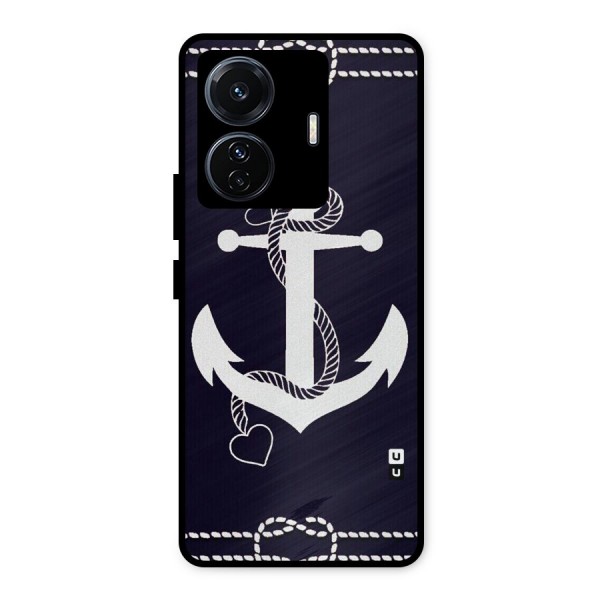 Sail Anchor Metal Back Case for iQOO Z6