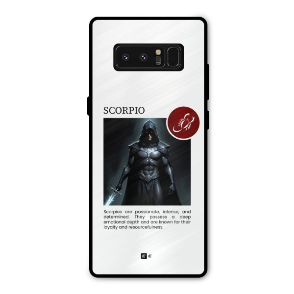 Sane Scorpio Metal Back Case for Galaxy Note 8
