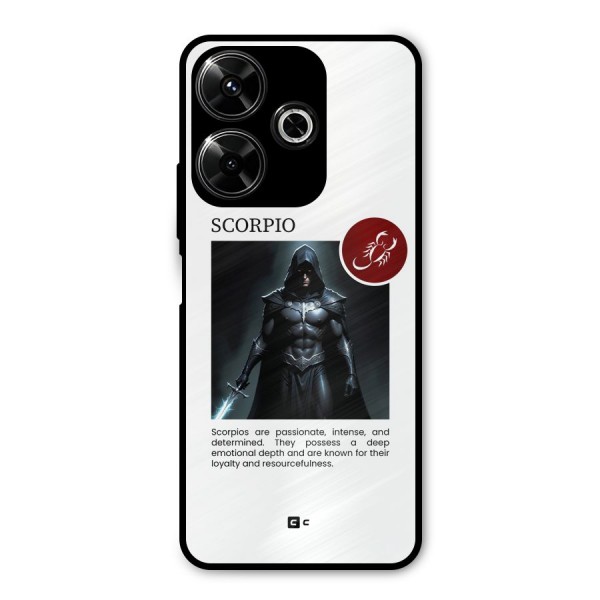 Sane Scorpio Metal Back Case for Poco M6 Plus