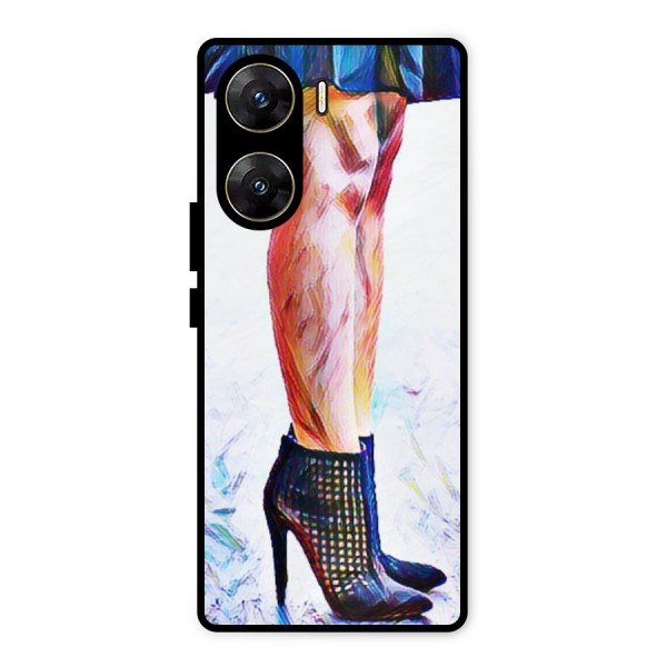 Sassy Heels Metal Back Case for Vivo V29e